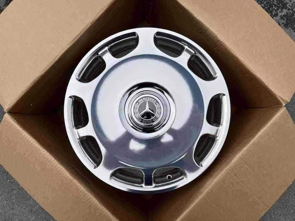 Кованые диски Ju-Tuning 1100 зеркальная полировка R17–R20 5x112 / 5x114.3 на Mercedes C/E/S, GLC, GLE