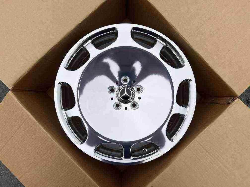 Кованые диски Ju-Tuning 1102 зеркальная полировка R18–R20 5x112 на Mercedes C/E/S, GLC, GLE