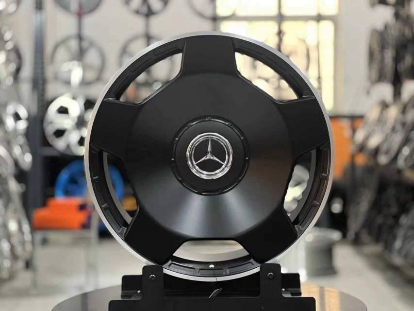 Кованые диски Ju-Tuning 1119 чёрный мат R21–R23 5x112 / 5x130 на Mercedes C/E/S, GLC, GLE