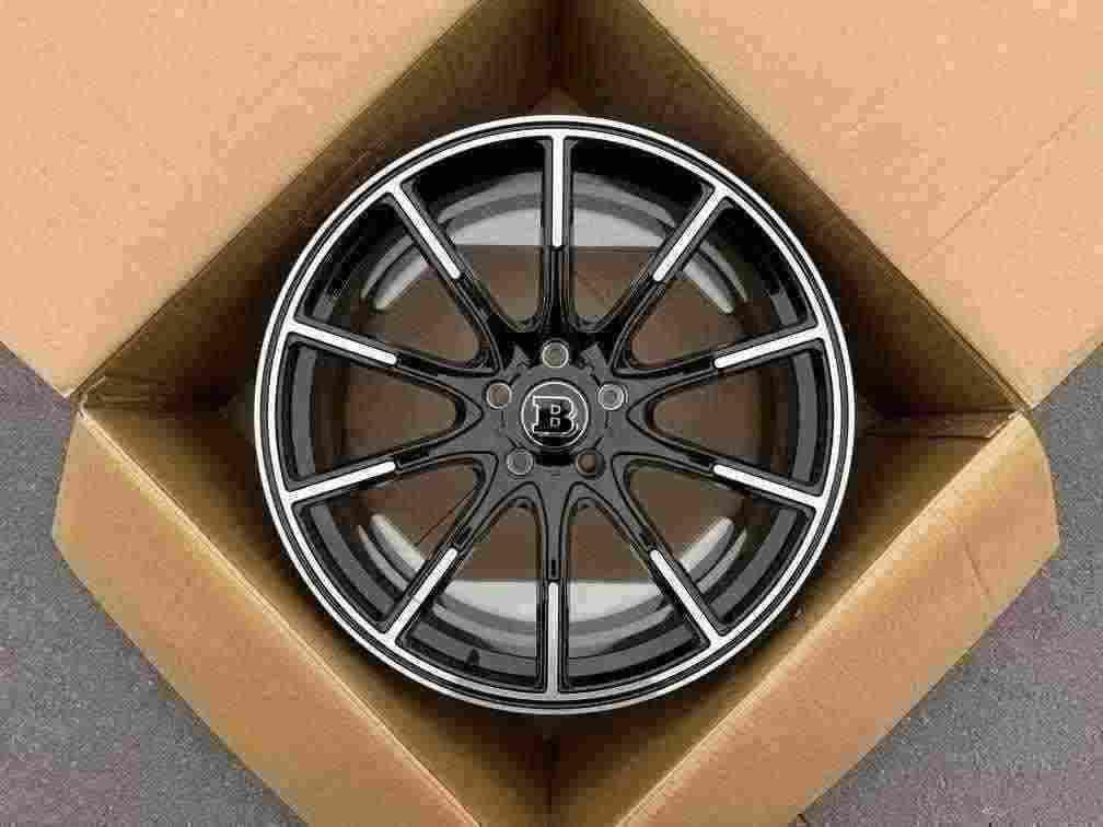 Кованые диски Ju-Tuning 1123 чёрный глянец R19–R22 5x112 / 5x130 на Mercedes C/E/S, GLC, GLE