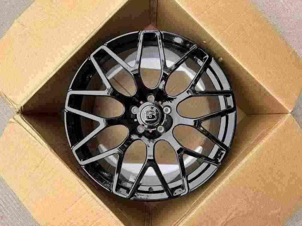 Кованые диски Ju-Tuning 1124 чёрный глянец R20–R22 5x130 / 5x112 на Mercedes C/E/S, GLC, GLE