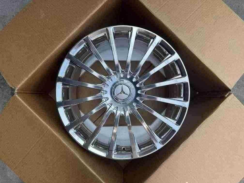 Кованые диски Ju-Tuning 1126 зеркальная полировка R19–R20 5x112 на Mercedes C/E/S, GLC, GLE