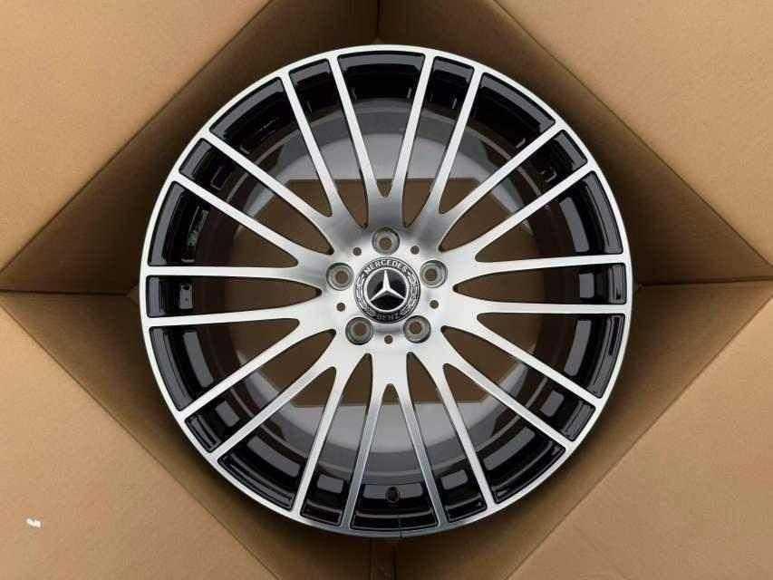 Кованые диски Ju-Tuning 1144 чёрный глянец R18–R20 5x112 на Mercedes C/E/S, GLC, GLE