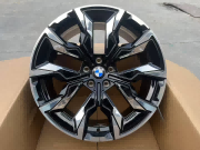 Кованые диски Ju-Tuning 1217 чёрный глянец полированная лицевая часть R19–R20 5x112 на BMW G-серии, X3-X7