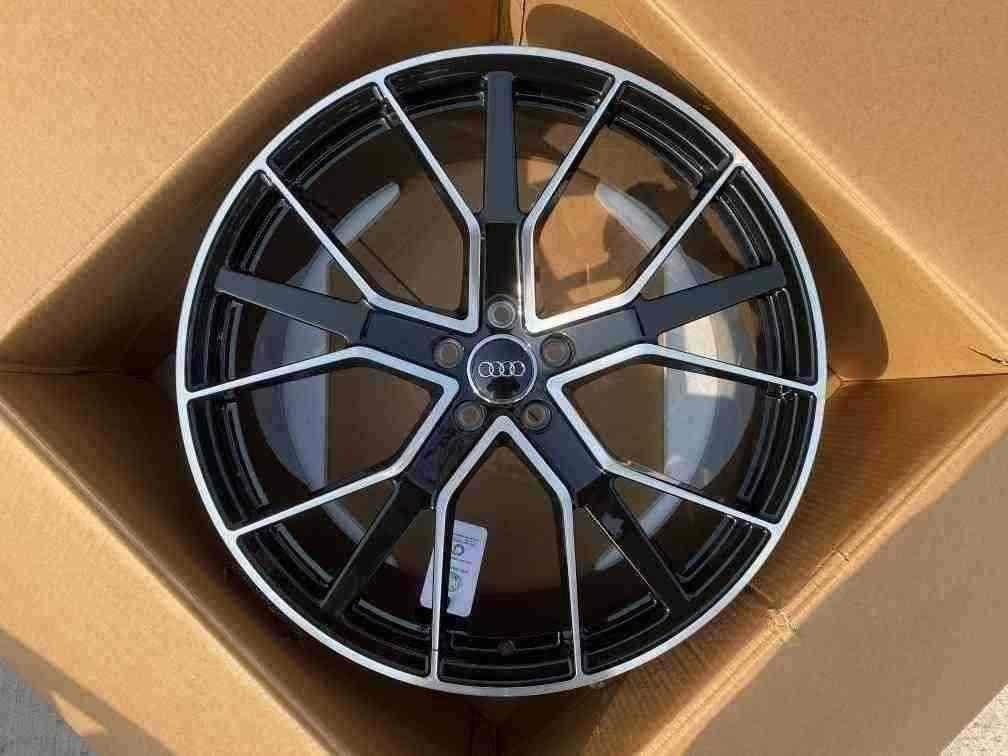 Кованые диски Ju-Tuning 1302 чёрный глянец R19–R21 5x112 на Audi A4-A8, Q5/Q7