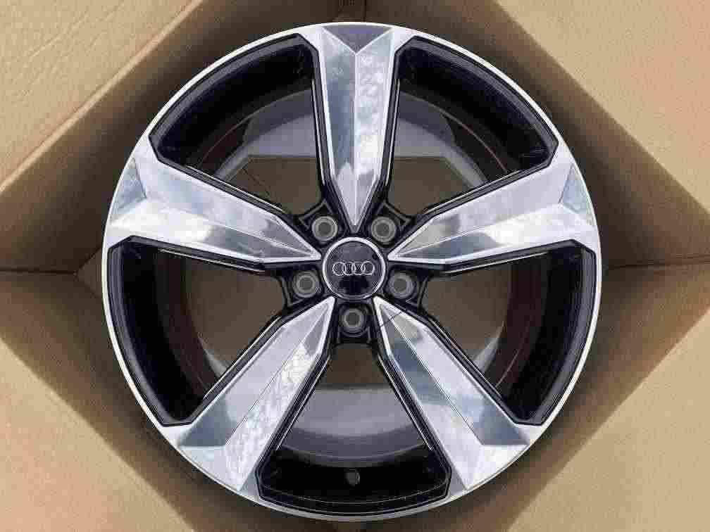 Кованые диски Ju-Tuning 1308 чёрный глянец полированная лицевая часть R18–R21 5x112 / 5x114.3 / 5x108 на Audi A4-A8, Q5/Q7