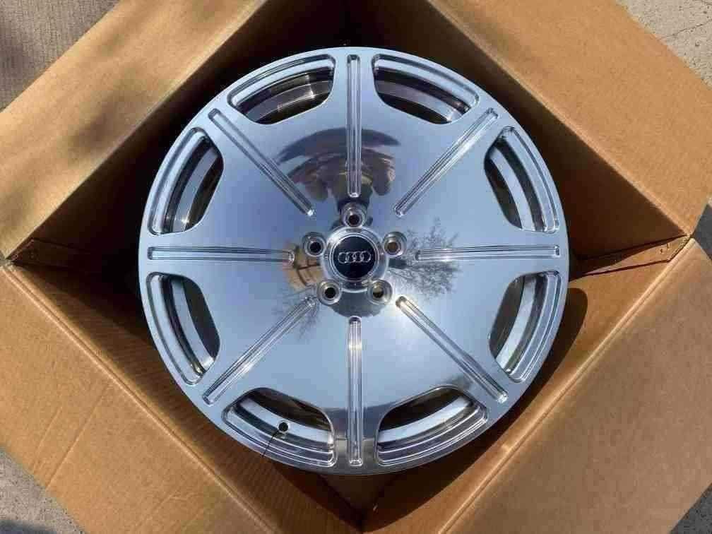 Кованые диски Ju-Tuning 1325 зеркальная полировка R18–R21 5x112 на Audi A4-A8, Q5/Q7