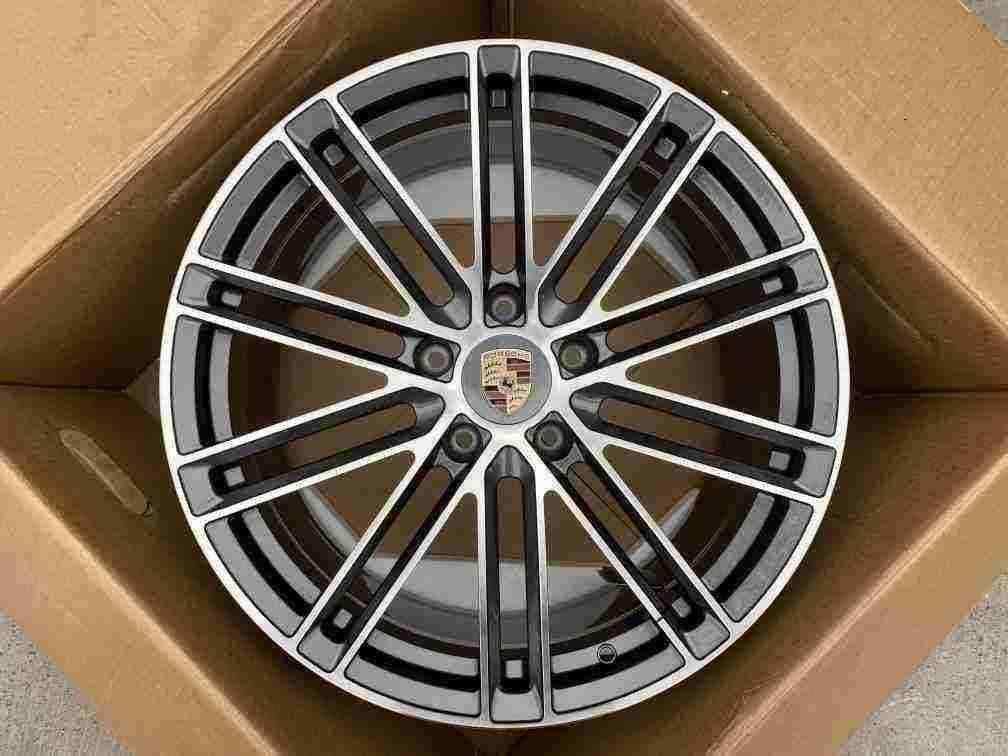 Кованые диски Ju-Tuning 1502 графит porsche gunmetal R19–R21 5x130 / 5x112 на Porsche Cayenne, Panamera