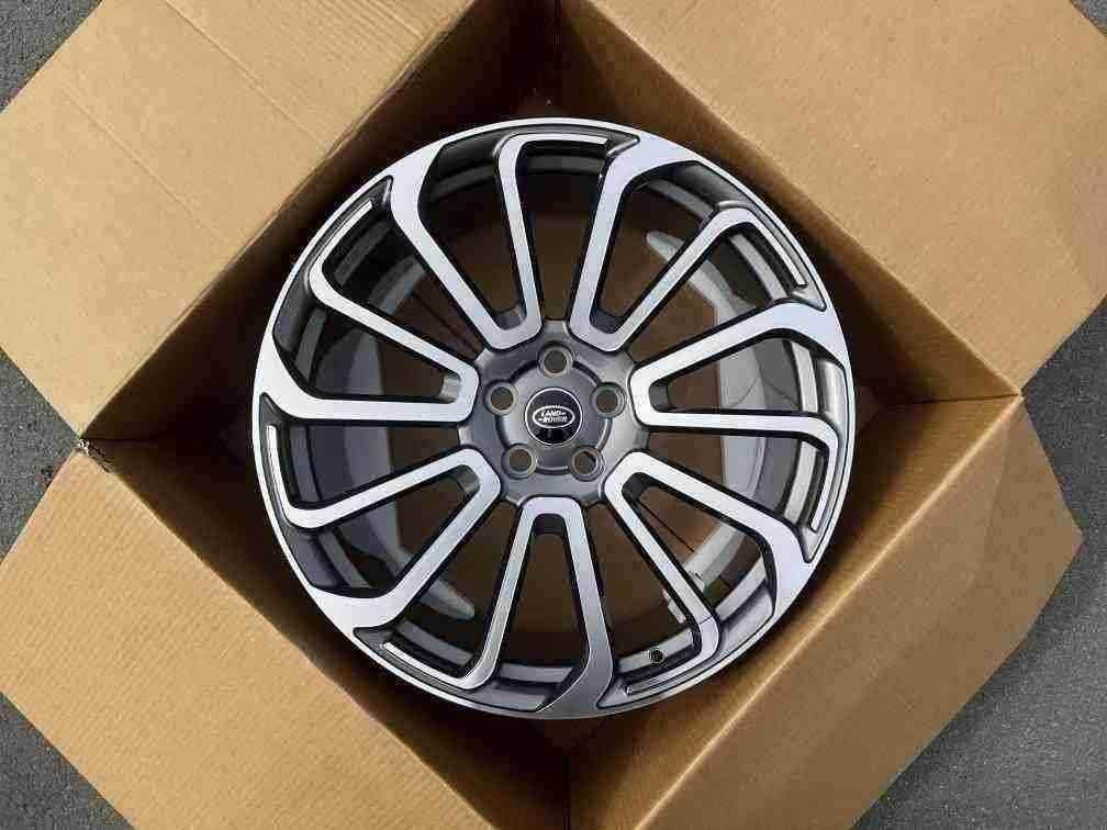 Кованые диски Ju-Tuning 1601 графит porsche gunmetal R19–R22 5x120 / 5x108 на Range Rover, Defender