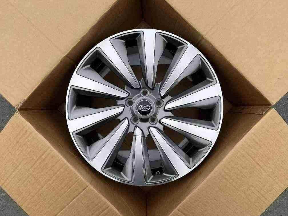 Кованые диски Ju-Tuning 1610B графит porsche gunmetal R21–R23 5x120 на Range Rover, Defender