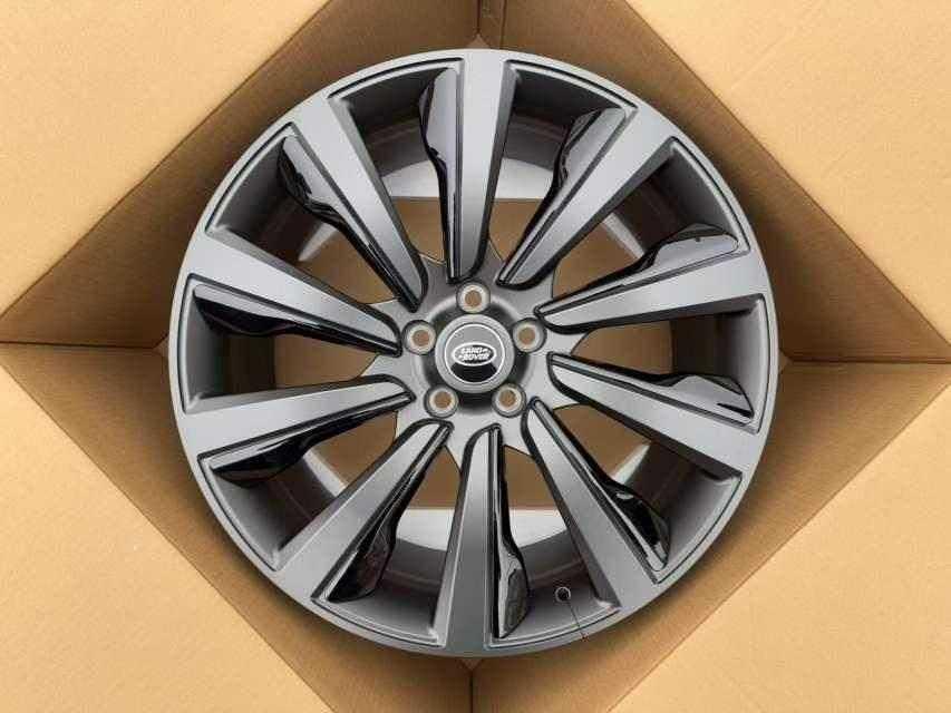 Кованые диски Ju-Tuning 1610B матовый перламутрово-чёрный R21–R23 5x120 на Range Rover, Defender