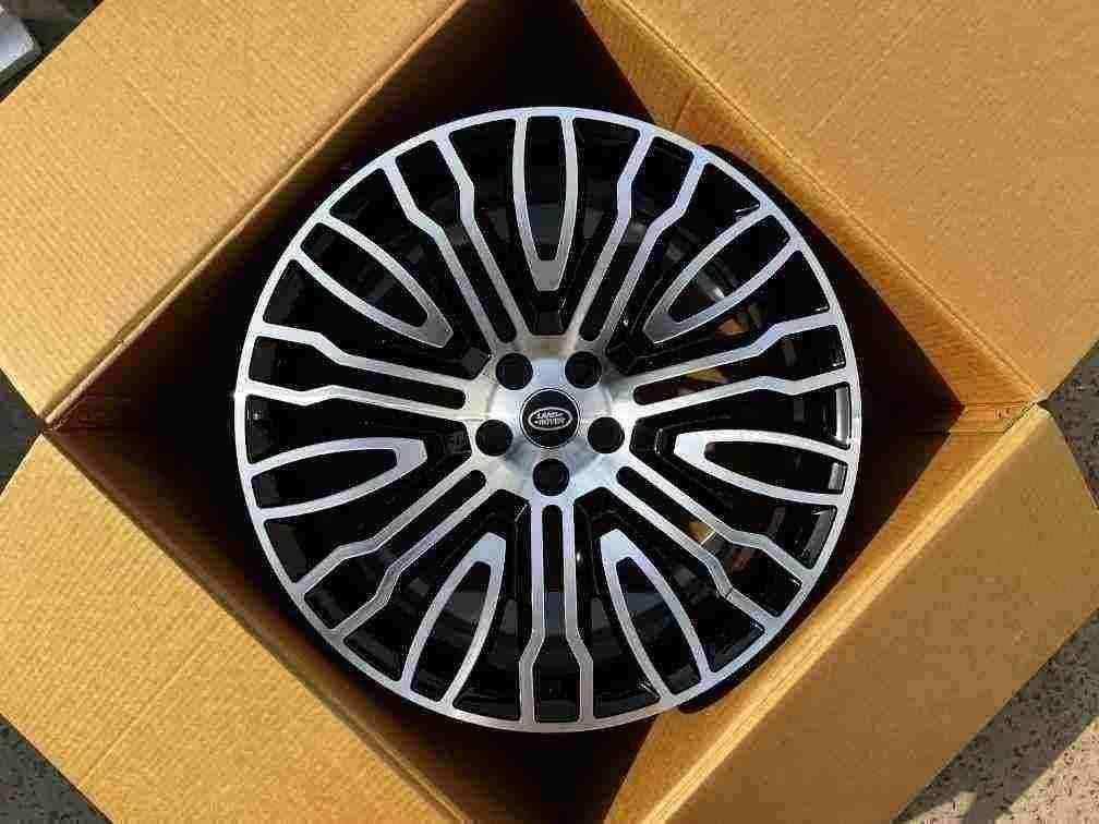 Кованые диски Ju-Tuning 1612 чёрный глянец R21–R22 5x120 на Range Rover, Defender