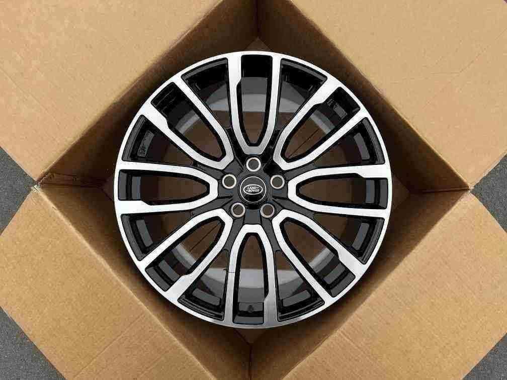 Кованые диски Ju-Tuning 1617A чёрный глянец R21–R23 5x120 на Range Rover, Defender