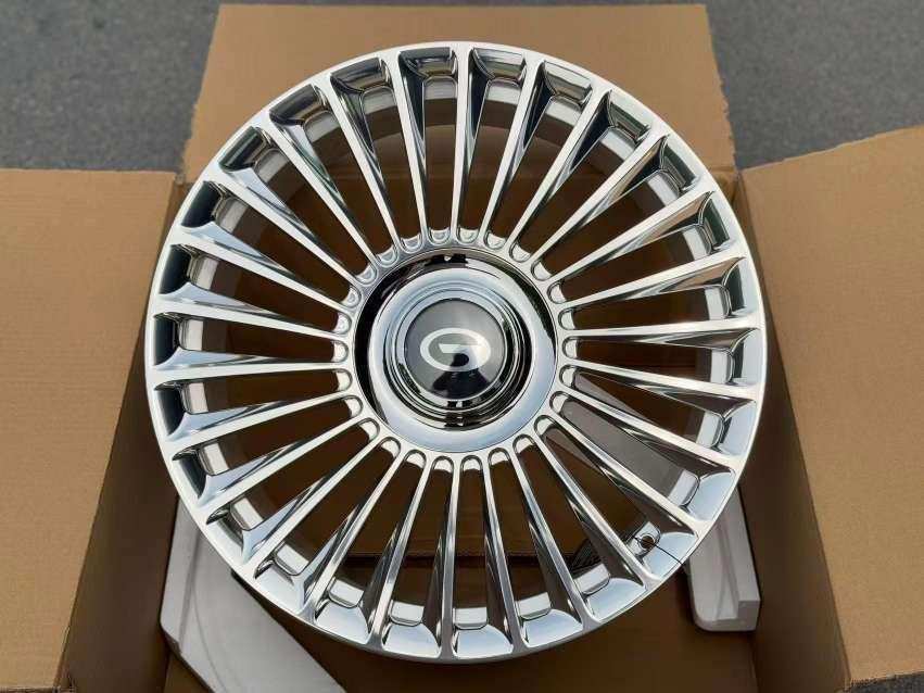 Кованые диски Ju-Tuning 1916C полировка R18–R20 5x112 / 5x120 / 5x114.3 на Mercedes C/E/S, GLC, GLE — фото 2