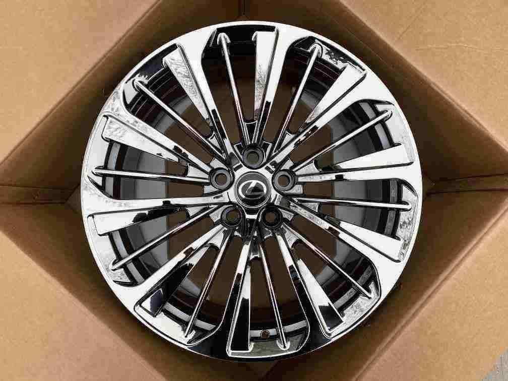 Кованые диски Ju-Tuning 1934 чёрный хром R19–R20 5x120 на Toyota, Lexus