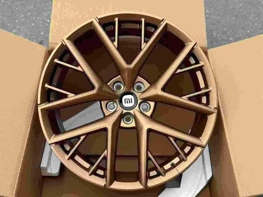 Кованые диски Ju-Tuning 1972 матовая бронза R19–R21 5x114.3 на Tesla 3/Y, BYD, Zeekr