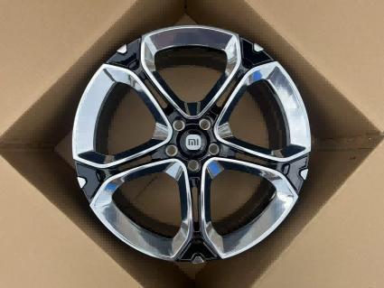 Кованые диски Ju-Tuning 1983 чёрный глянец полированная лицевая часть R19–R21 5x114.3 на Tesla 3/Y, BYD, Zeekr