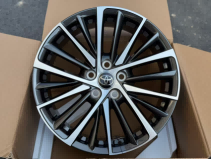 Кованые диски Ju-Tuning 1986 перламутровый чёрно-серый R18 5x114.3 на Camry, RAV4, Lexus
