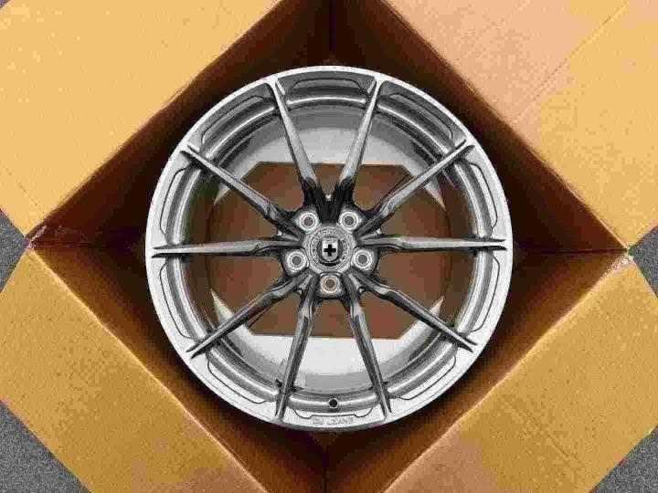 Кованые диски Ju-Tuning 2165 браширование под серым тонированным лаком R19–R20 5x112 / 5x120 / 5x114.3 / 5x108
