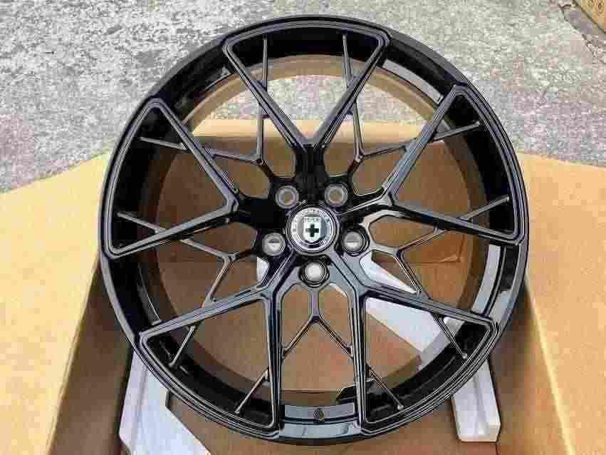 Кованые диски Ju-Tuning 2166 чёрный глянец R19–R20 5x112 / 5x120 / 5x114.3