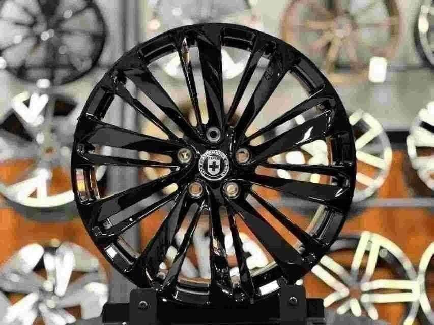 Кованые диски Ju-Tuning 2801 чёрный глянец R20–R22 5x120 на Bentley, Rolls-Royce