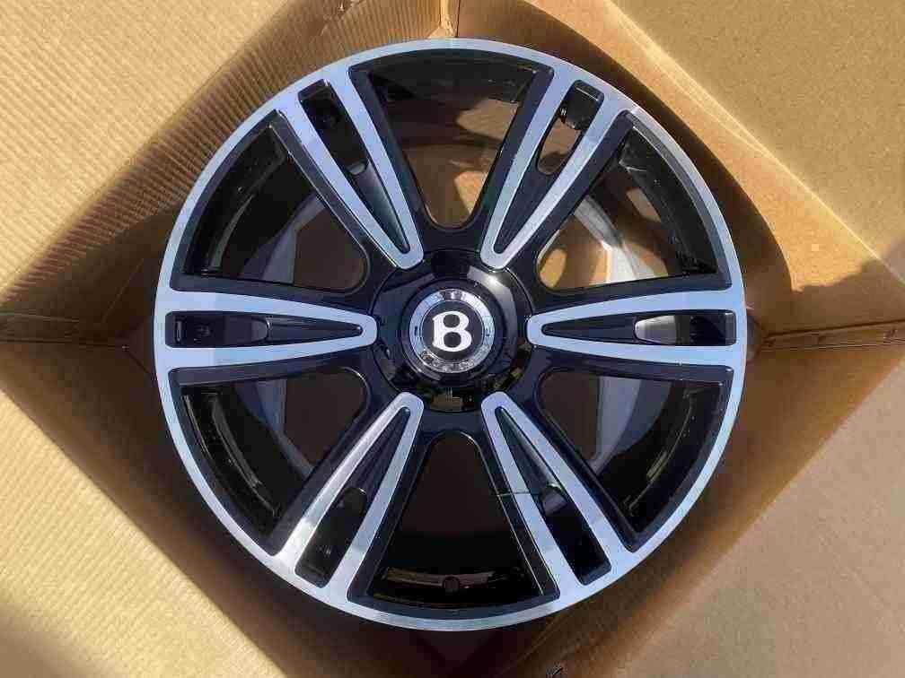 Кованые диски Ju-Tuning 2802 чёрный глянец R20–R21 5x112 на Bentley, Rolls-Royce