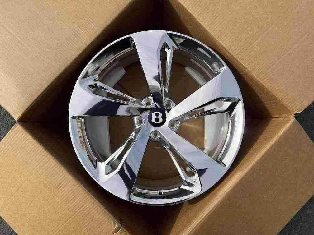 Кованые диски Ju-Tuning 2805 зеркальная полировка R21–R22 5x130 на Bentley, Rolls-Royce
