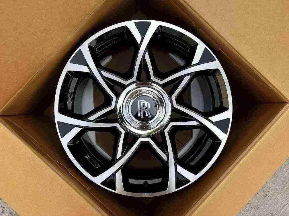 Кованые диски Ju-Tuning 2835 чёрный глянец R20–R22 5x120 / 5x112 на Bentley, Rolls-Royce