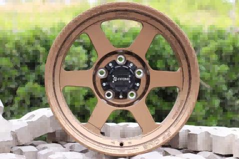 Кованые диски Ju-Tuning FF-02 матовая бронза R17 6x139.7 / 6x135 / 5x127 на внедорожники и пикапы