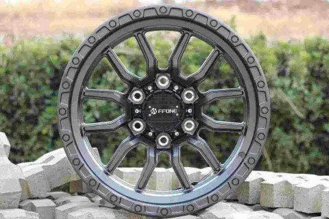 Кованые диски Ju-Tuning FF-05 чёрный мат R17 6x139.7 / 6x135 на внедорожники и пикапы — фото 2