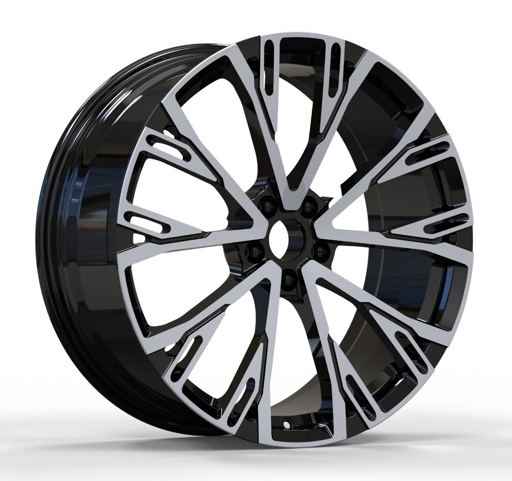 Кованые диски Ju-Tuning C241751 чёрный глянец R18–R20 5x112 на Audi A4-A8/Q7, VW