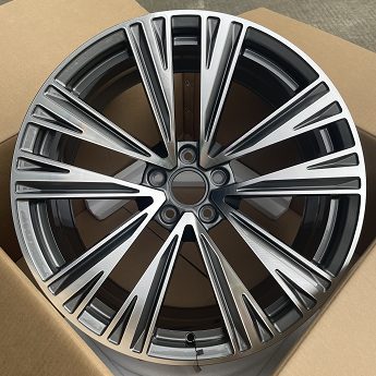 Кованые диски Ju-Tuning FG552 чёрный глянец R21 5x130 на Porsche Cayenne, Panamera