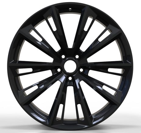 Кованые диски Ju-Tuning HJ0170 чёрный глянец R21–R23 5x112 на Audi A4-A8/Q7, VW