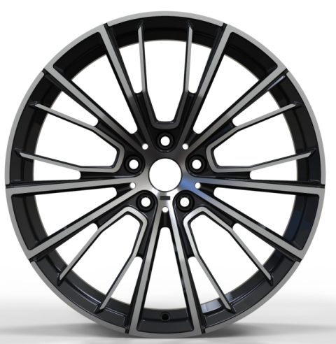Кованые диски Ju-Tuning HJ0161 чёрный глянец R18–R19 5x120 / 5x112 на BMW 3/5/7, X5/X6