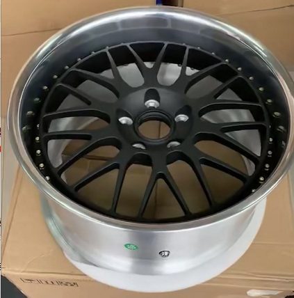 Кованые диски Ju-Tuning a кромка обода полировка чёрный мат R19 5x120 на BMW 3/5/7, X5/X6
