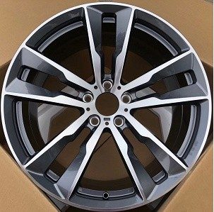Кованые диски Ju-Tuning FG165 чёрный глянец R20 5x120 на BMW 3/5/7, X5/X6