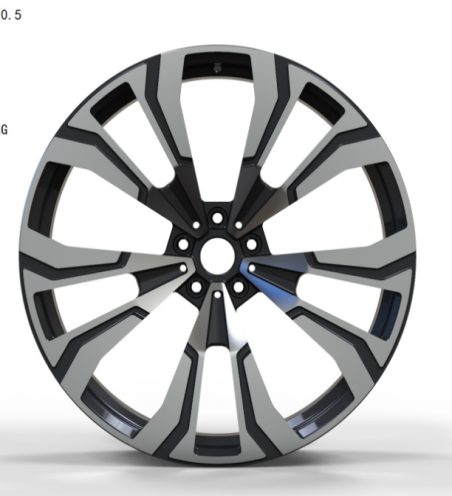Кованые диски Ju-Tuning HJ0289 чёрный глянец R21–R23 5x112 на BMW G-серии, X3-X7