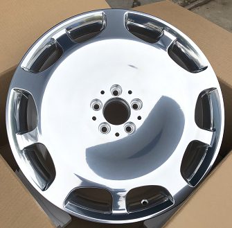 Кованые диски Ju-Tuning HJ0003 зеркальная полировка R17–R20 5x112 на Mercedes C/E/S, GLC, GLE