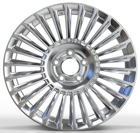 Кованые диски Ju-Tuning HJ0124 зеркальная полировка R16–R22 6x130 / 5x112 / 5x114.3 / 5x120 на Mercedes C/E/S, GLC, GLE