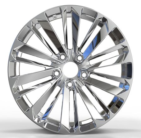 Кованые диски Ju-Tuning HJ0151 зеркальная полировка R17–R18 5x112 на Mercedes C/E/S, GLC, GLE