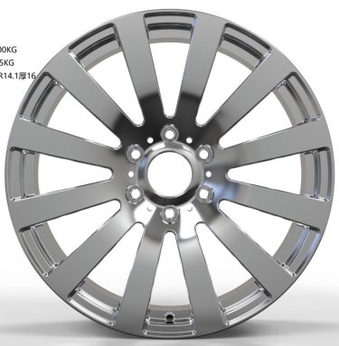 Кованые диски Ju-Tuning HJ0370 зеркальная полировка R19 6x130 на Mercedes C/E/S, GLC, GLE