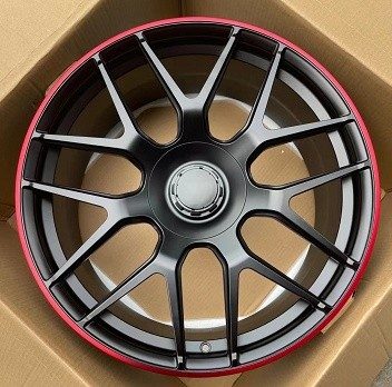 Кованые диски Ju-Tuning HJ0018 чёрный мат R18–R21 5x112 на Mercedes C/E/S, GLC, GLE — фото 2