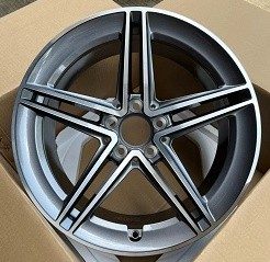 Кованые диски Ju-Tuning HJ0114 графит gunmetal R18 5x112 на Mercedes C/E/S, GLC, GLE