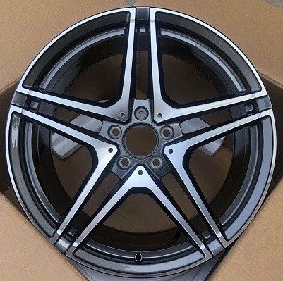 Кованые диски Ju-Tuning HJ0115 графит gunmetal R18–R19 5x112 на Mercedes C/E/S, GLC, GLE