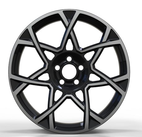 Кованые диски Ju-Tuning HJ0176 чёрный глянец R17–R20 5x112 на Mercedes C/E/S, GLC, GLE — фото 2