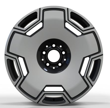 Кованые диски Ju-Tuning HJ0193 чёрный глянец R17–R22 5x112 / 5x130 на Mercedes C/E/S, GLC, GLE