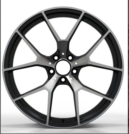 Кованые диски Ju-Tuning HJ0229 чёрный глянец R20 5x112 на Mercedes C/E/S, GLC, GLE