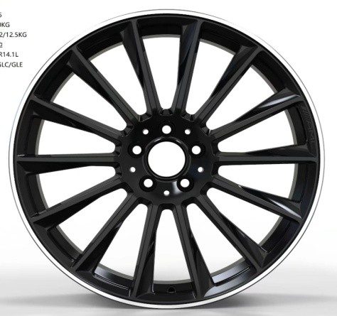 Кованые диски Ju-Tuning HJ0393 чёрный глянец R19–R20 5x112 на Mercedes C/E/S, GLC, GLE