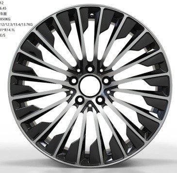 Кованые диски Ju-Tuning 251747 чёрный глянец R19 5x112 на Mercedes C/E/S, GLC, GLE