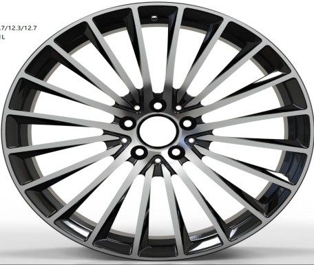 Кованые диски Ju-Tuning HJ0408 чёрный глянец R18–R20 5x112 на Mercedes C/E/S, GLC, GLE